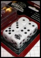 Dice : Dice - 6D - Monster Protectors logo Dice White - JA Collection Apr 2024